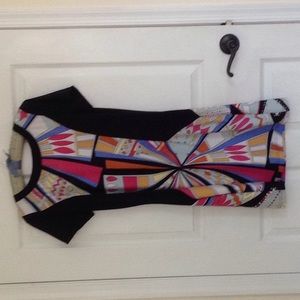 Adore short sleeve black dress